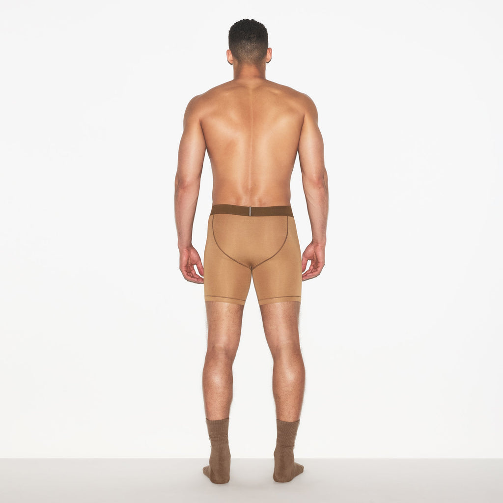 SKIMS COTTON MENS 5" BOXER BRIEF 3-PACK | RUSSET MULTI