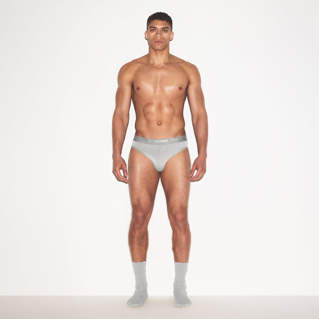 SKIMS STRETCH MENS BRIEF 3-PACK | GUNMETAL MULTI