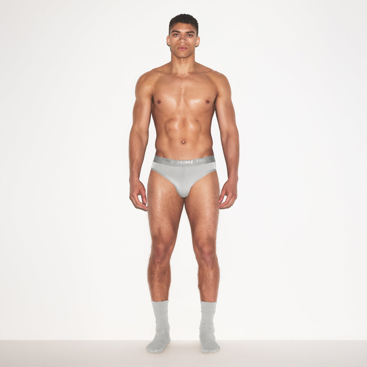 SKIMS STRETCH MENS BRIEF 3-PACK | GUNMETAL MULTI