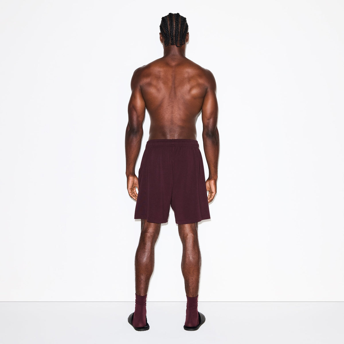 JERSEY LOUNGE MENS RELAXED SHORT | CURRANT
