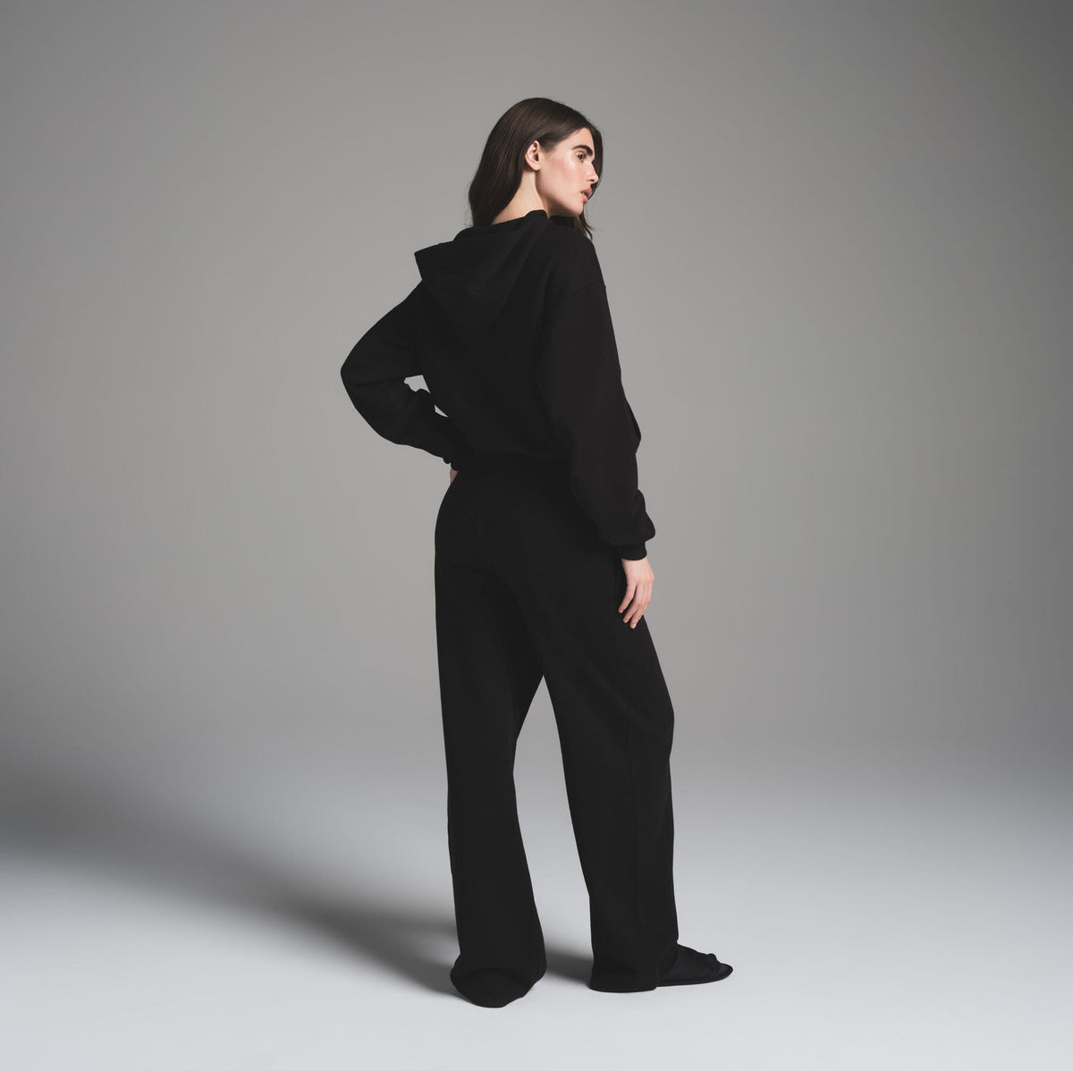 COTTON FLEECE CLASSIC HOODIE | ONYX