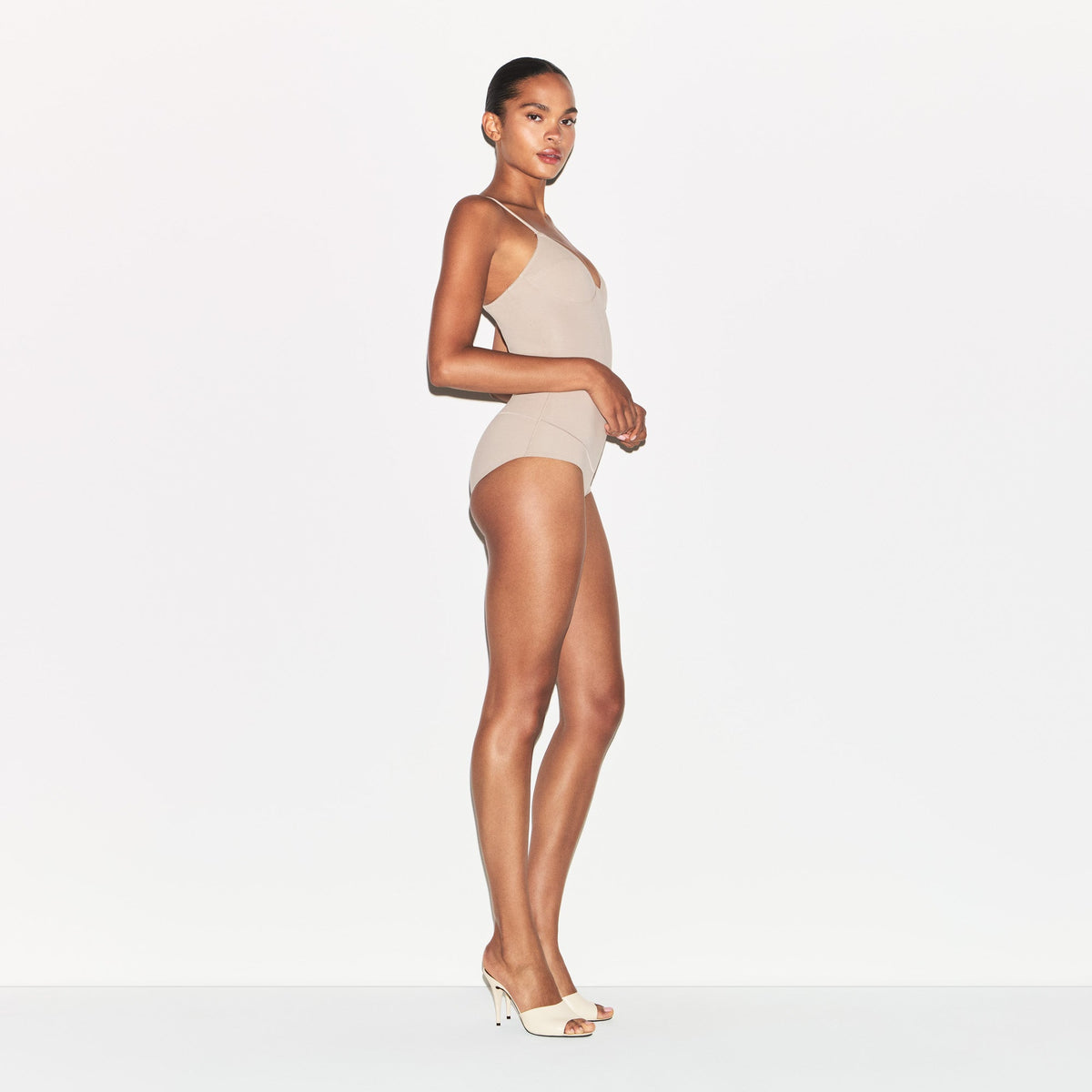 COTTON SHAPEWEAR HIGH-WAISTED BRIEF | LINEN