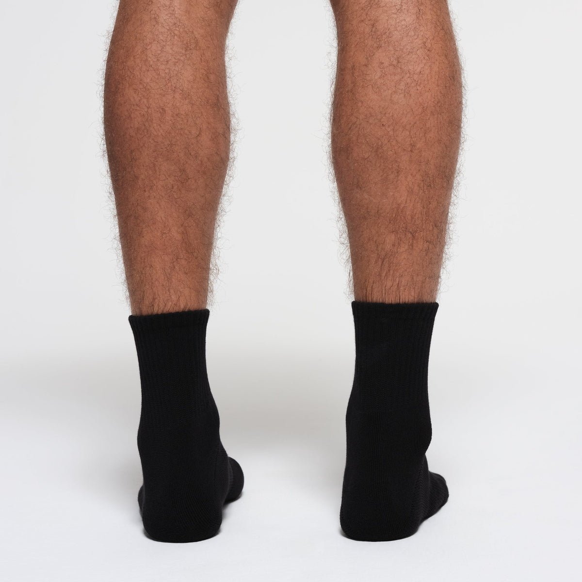 MENS QUARTER CREW SOCK 3-PACK | ONYX