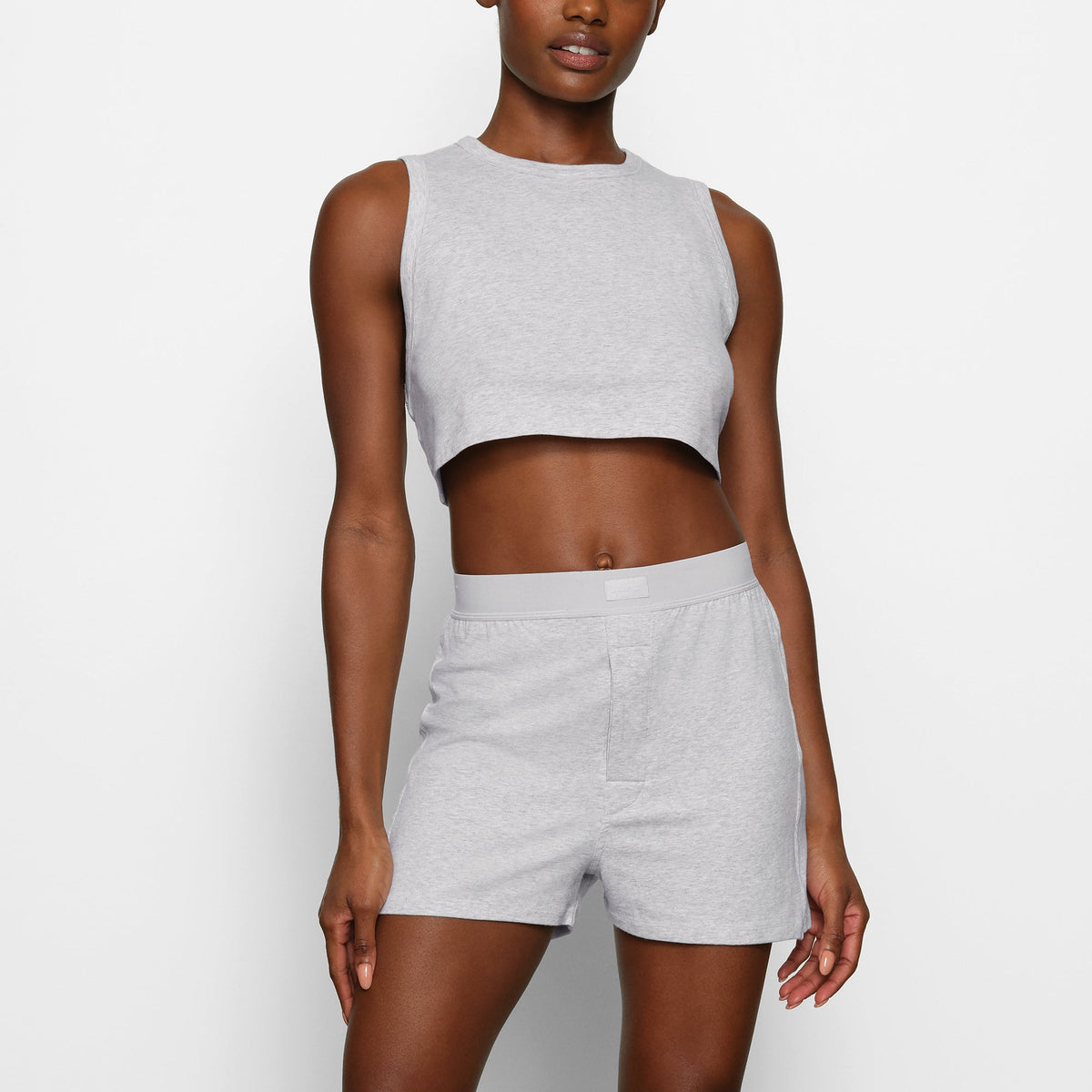 BOYFRIEND LOOSE BOXER | LIGHT HEATHER GREY