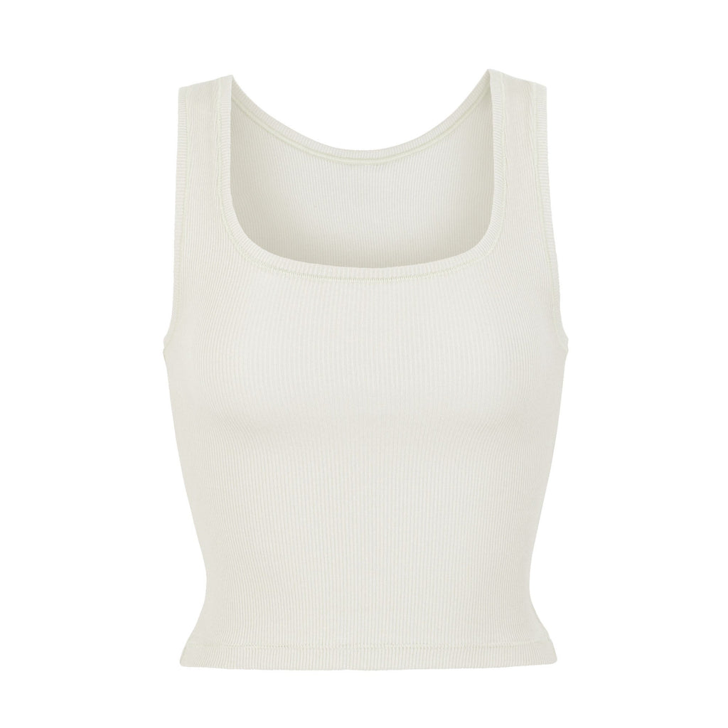 COTTON RIB TANK | BONE