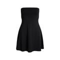 SMOOTH LAYERS STRAPLESS MINI DRESS | OBSIDIAN