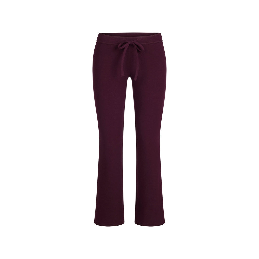 COTTON JERSEY LOW RISE CROP PANT | CURRANT